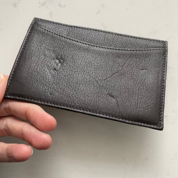 Vintage Luxury Genuine Leather Credit Card Notes Holder Brown Sz OS NWOT - Picture 7 of 8